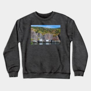 Fall in Quidi Vidi Harbour, St. John's Newfoundland Crewneck Sweatshirt